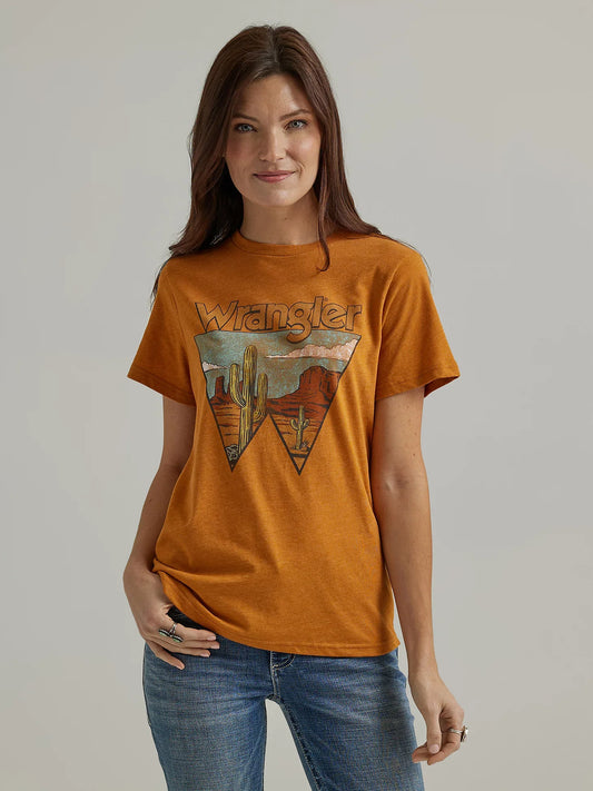 Wrangler Southwestern Graphic Tee -Thai Curry Heather