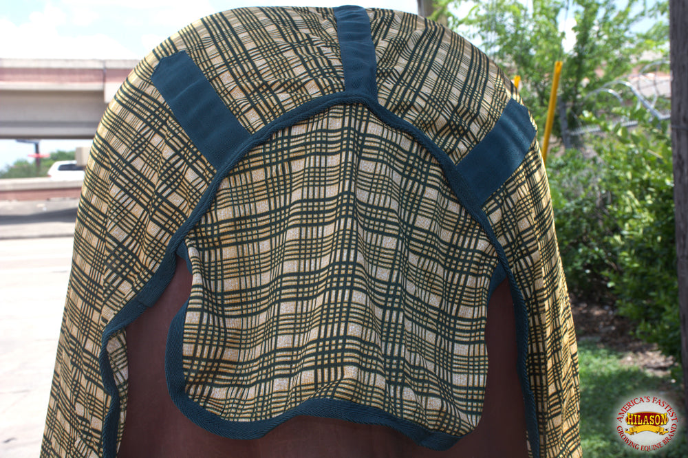 66-84 Inches Hilason Horse Fly Sheet Uv Protect Mesh Bug Mosquito Summer Spring