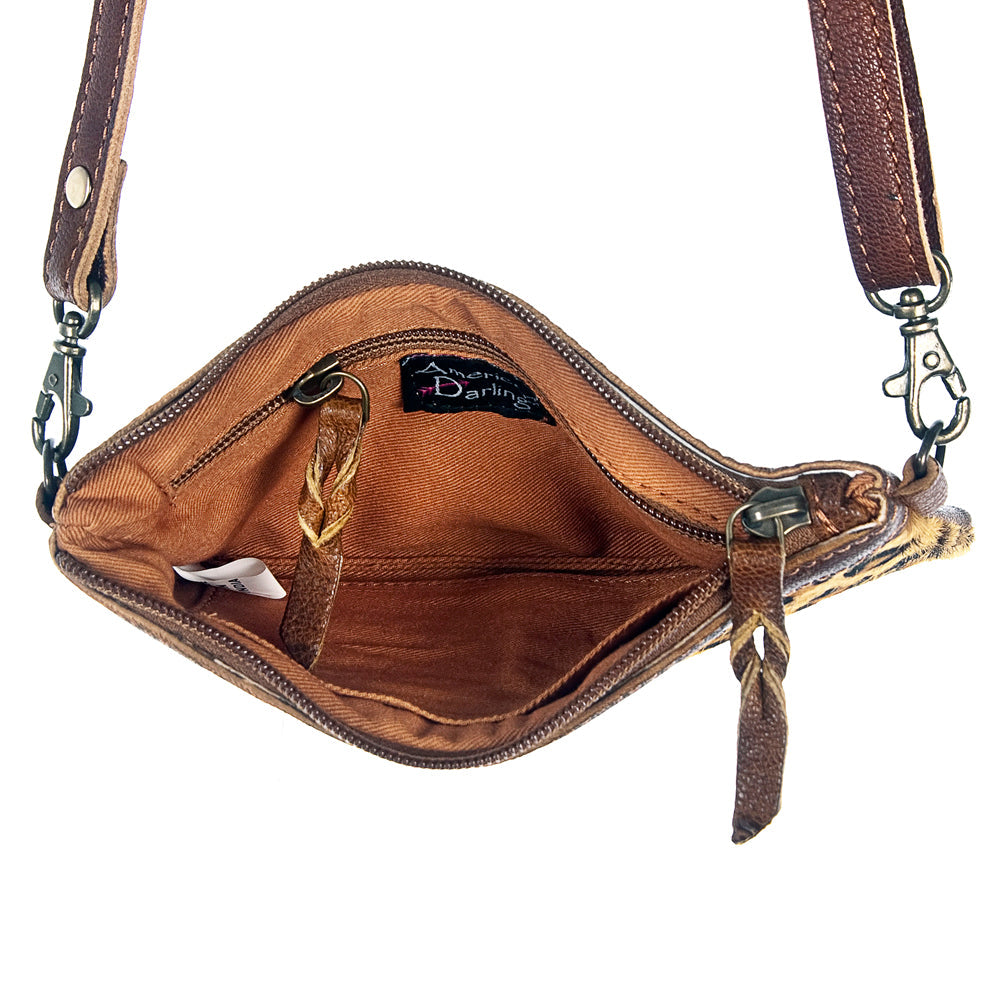 American Darling Small Crossbody Hair On Genuine Leather Women Bag Western Handbag Purse
