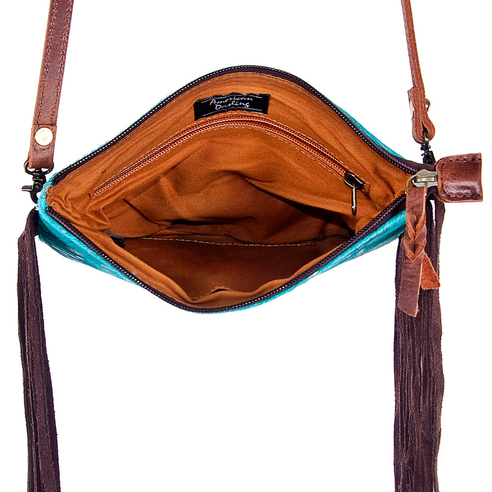 American Darling Small Crossbody Saddle Blanket Genuine Leather women bag western handbag purse