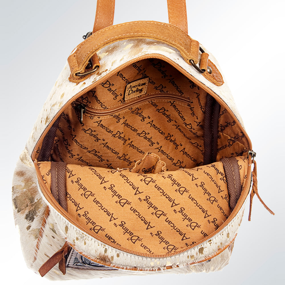 American Darling Hair On Genuine Leather Women Bag Western Handbag Purse