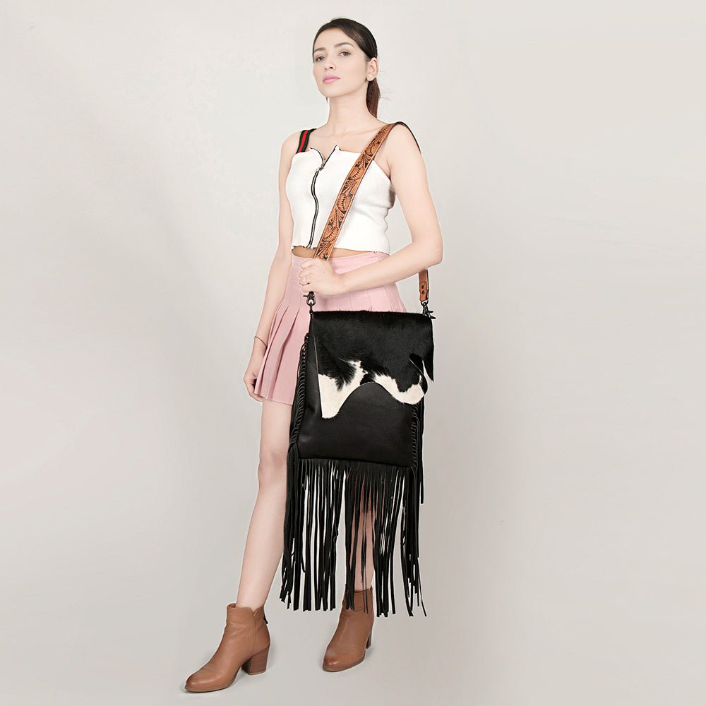 American Darling Cross Body Hair On Genuine Leather women bag western handbag purse