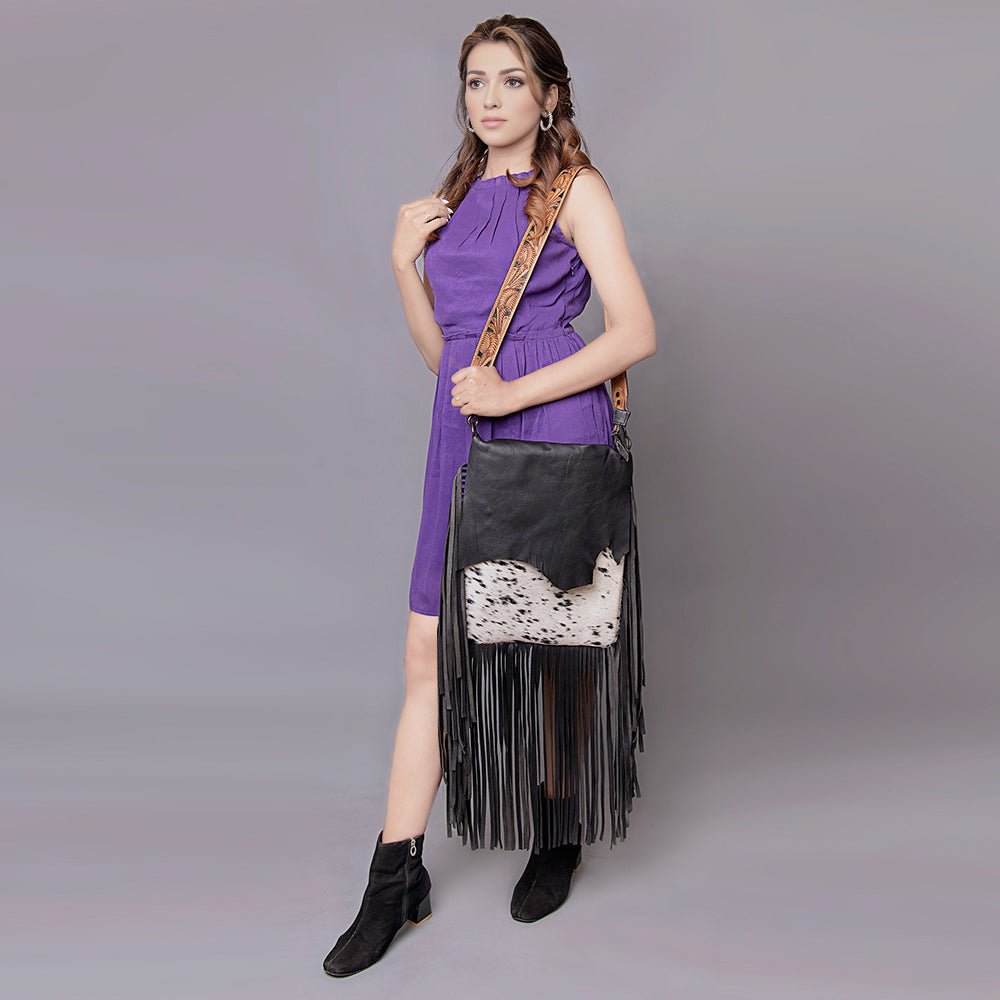 American Darling Cross Body Hair On Genuine Leather women bag western handbag purse