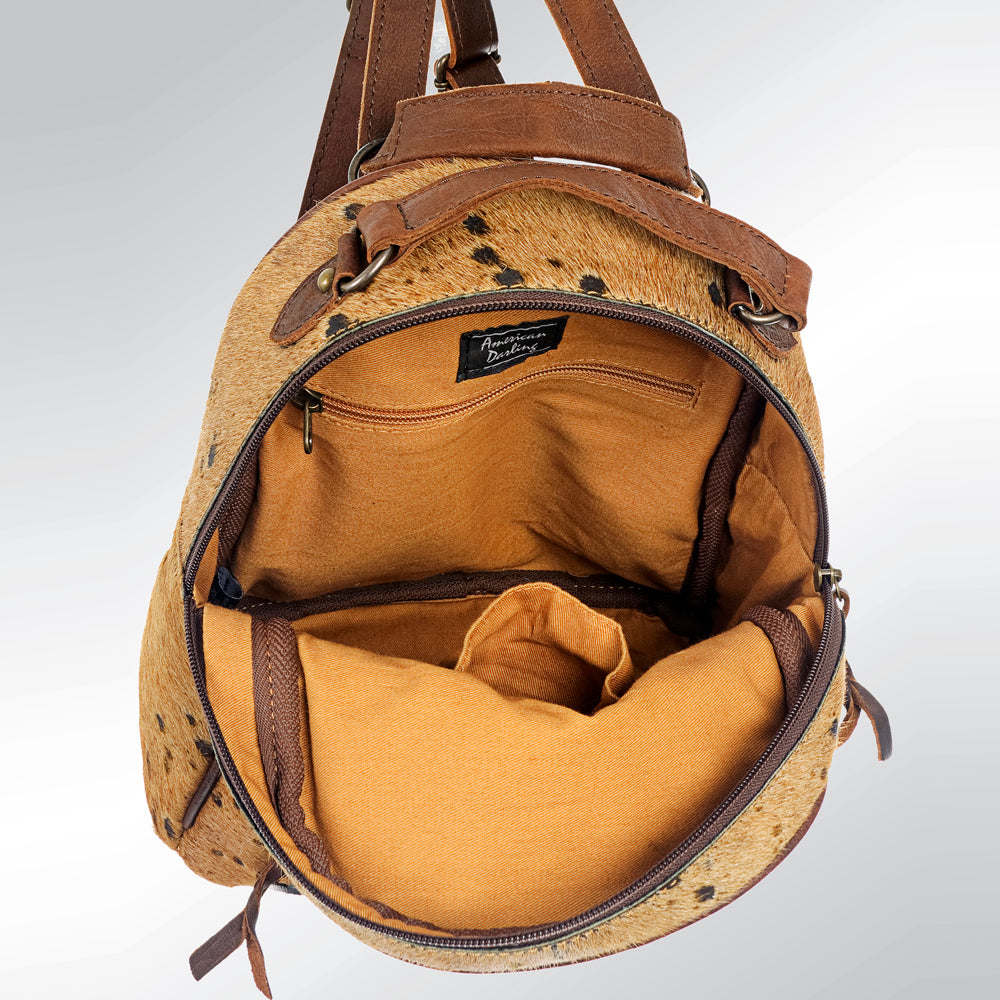 American Darling Hand Tooled Hair On Genuine Leather Women Bag Western Handbag Purse