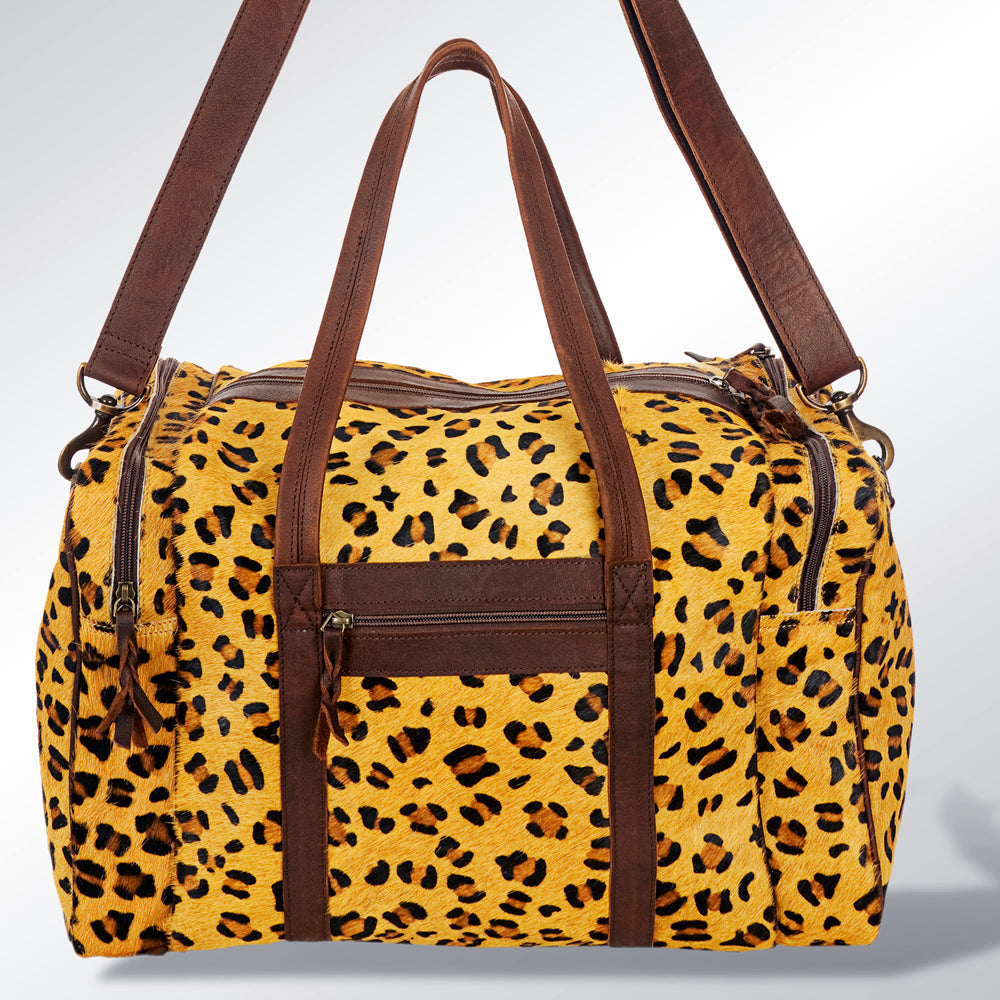 American Darling Duffel Hair On Genuine Leather Women Bag Western Handbag Purse