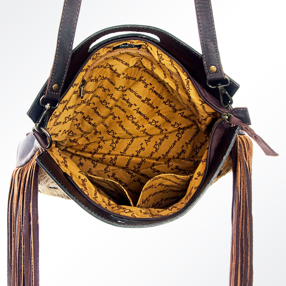 American Darling Clutch Hand Tooled Hair on Genuine Leather Western Women Bag Handbag Purse | Purses for Cute