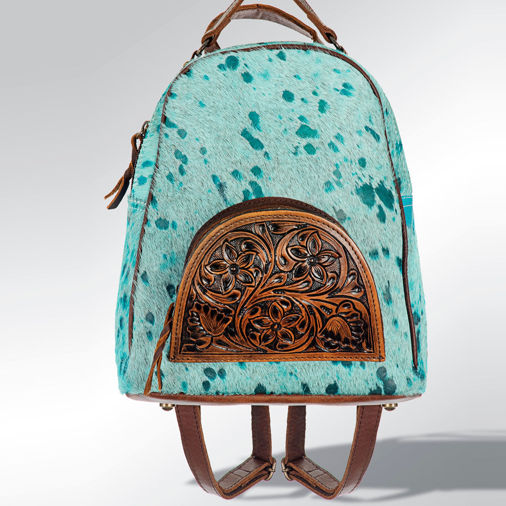 American Darling Hand Tooled Hair On Genuine Leather Women Bag Western Handbag Purse