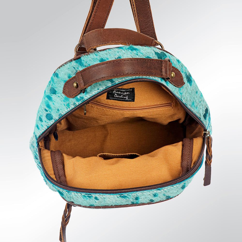 American Darling Hand Tooled Hair On Genuine Leather Women Bag Western Handbag Purse