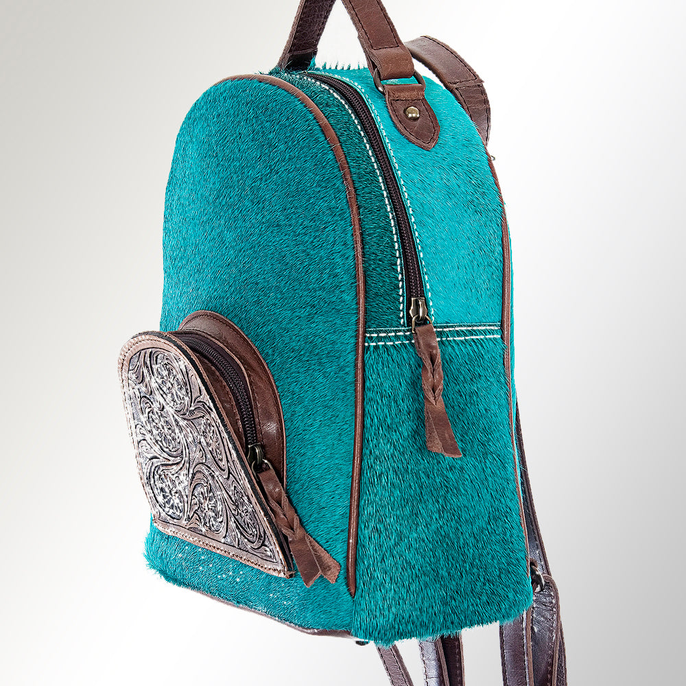 American Darling Hand Tooled Hair On Genuine Leather Women Bag Western Handbag Purse