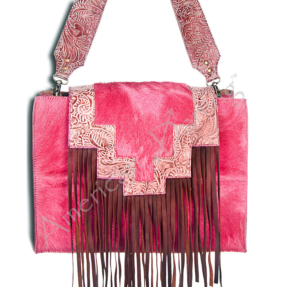 American Darling ADBGZ164 Tote Hand Tooled Genuine Leather Women Bag Western Handbag Purse