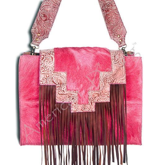 American Darling ADBGZ164 Tote Hand Tooled Genuine Leather Women Bag Western Handbag Purse