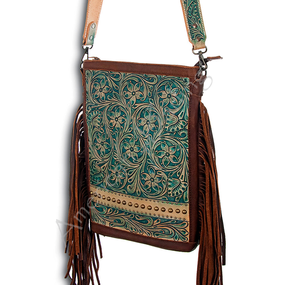 ADBG507 American Darling Hand Tooled Genuine Leather Women Bag Western Handbag Purse
