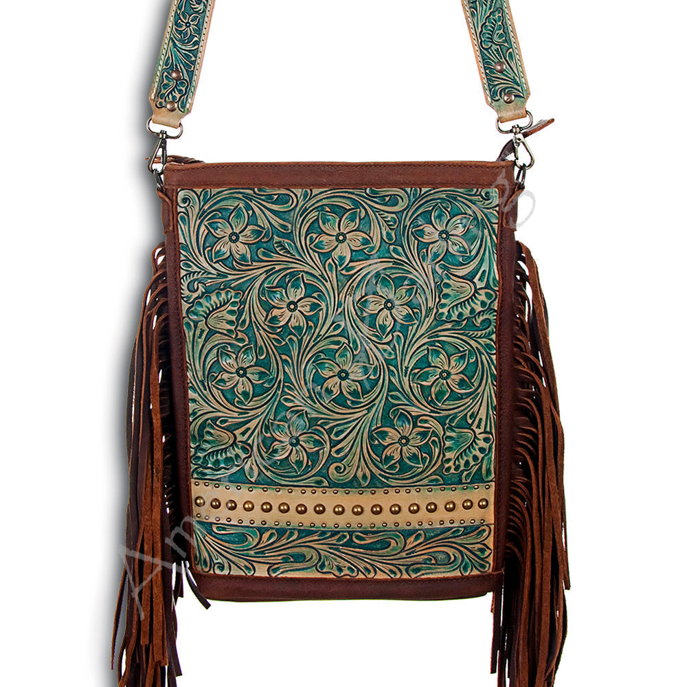 ADBG507 American Darling Hand Tooled Genuine Leather Women Bag Western Handbag Purse