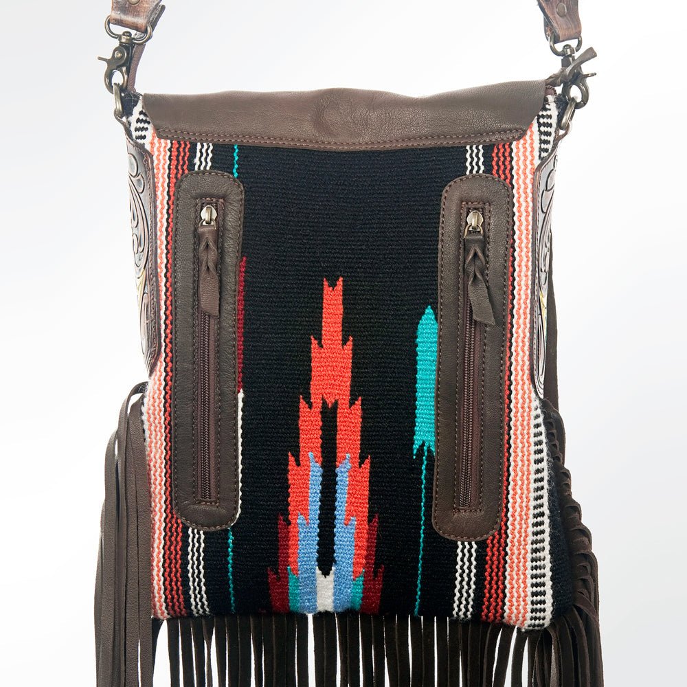 American Darling Messenger Saddle Blanket Genuine Leather Women Bag Western Handbag Purse