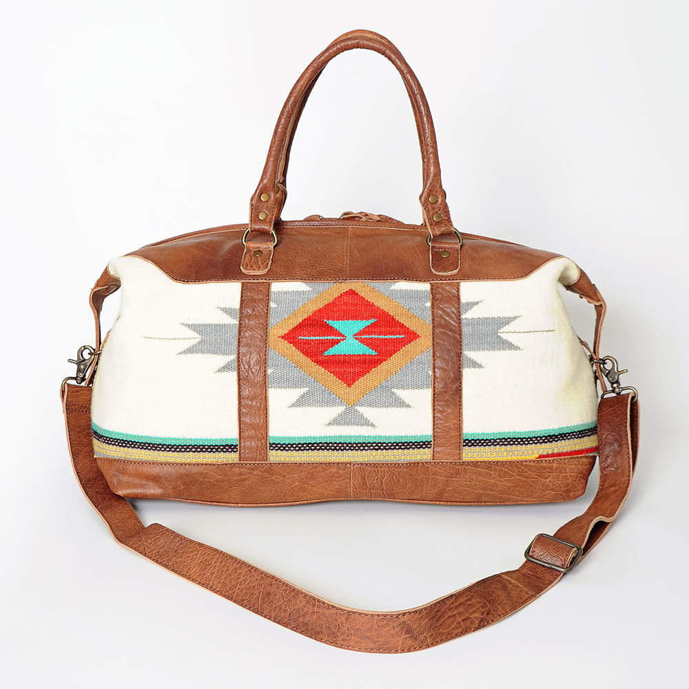 American Darling Duffel Saddle Blanket Genuine Leather Women Bag Western Handbag Purse