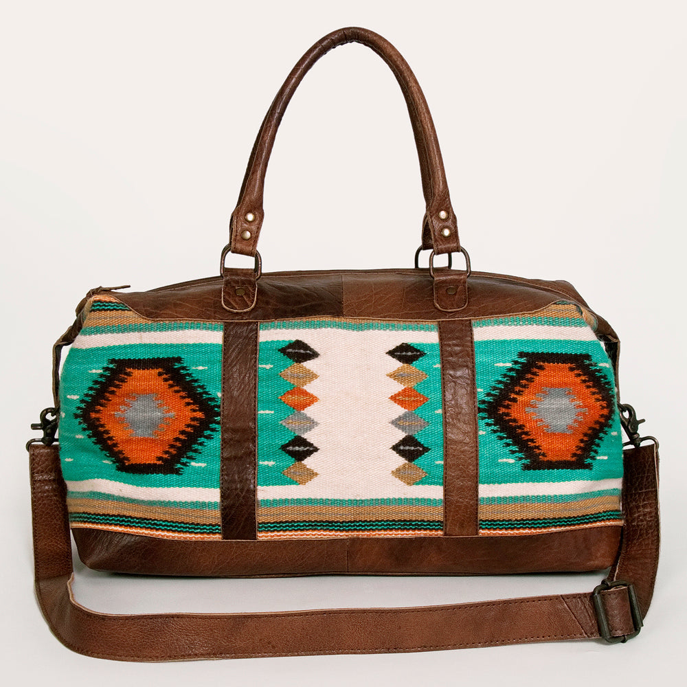 American Darling Duffel Saddle Blanket Genuine Leather Women Bag Western Handbag Purse