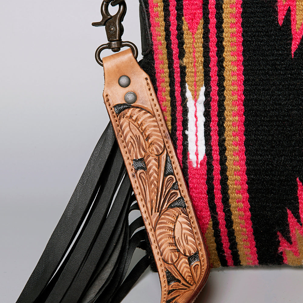 American Darling ADBGZ176 Clutch Hand Tooled Saddle Blanket Genuine Leather Women Bag Western Handbag Purse