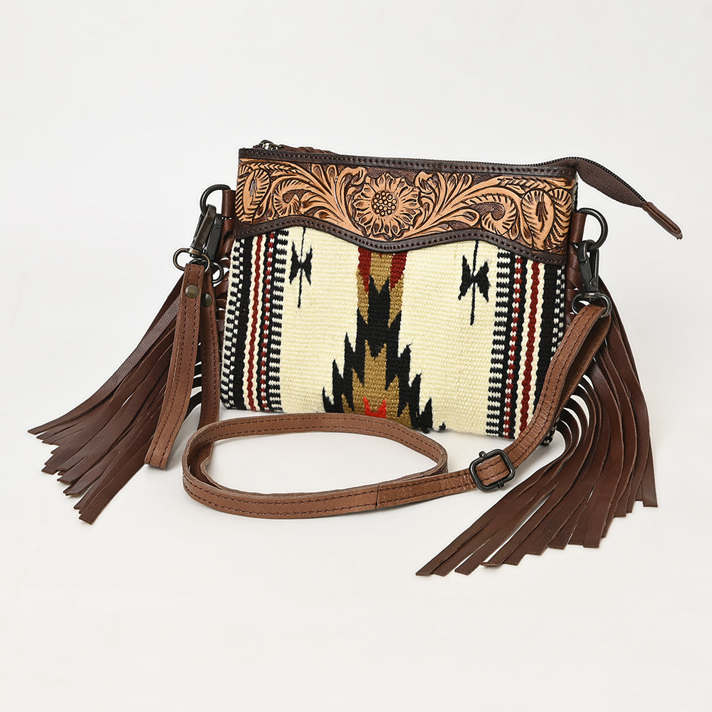 American Darling Cross Body Hand Tooled Saddle Blanket Genuine Leather Women Bag Western Handbag Purse