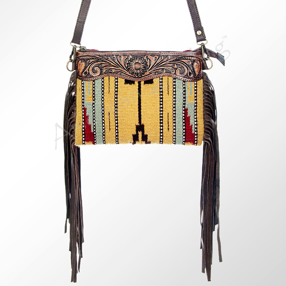 American Darling Cross Body Hand Tooled Saddle Blanket Genuine Leather Women Bag Western Handbag Purse