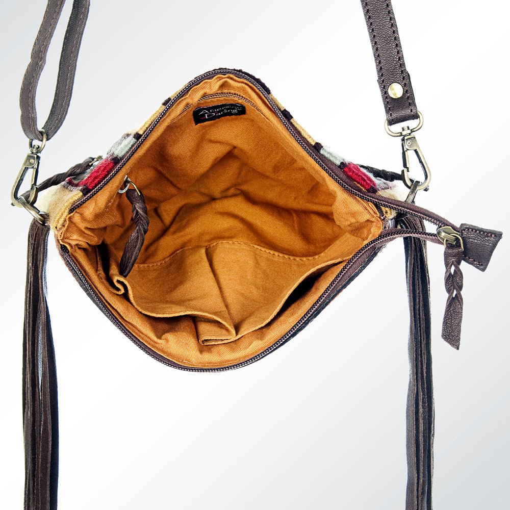 American Darling Cross Body Hand Tooled Saddle Blanket Genuine Leather Women Bag Western Handbag Purse