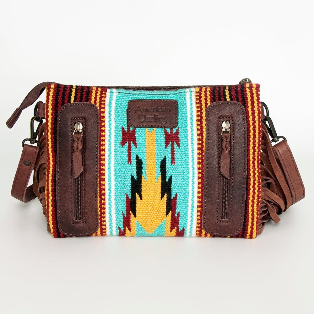 American Darling Cross Body Hand Tooled Saddle Blanket Genuine Leather Women Bag Western Handbag Purse