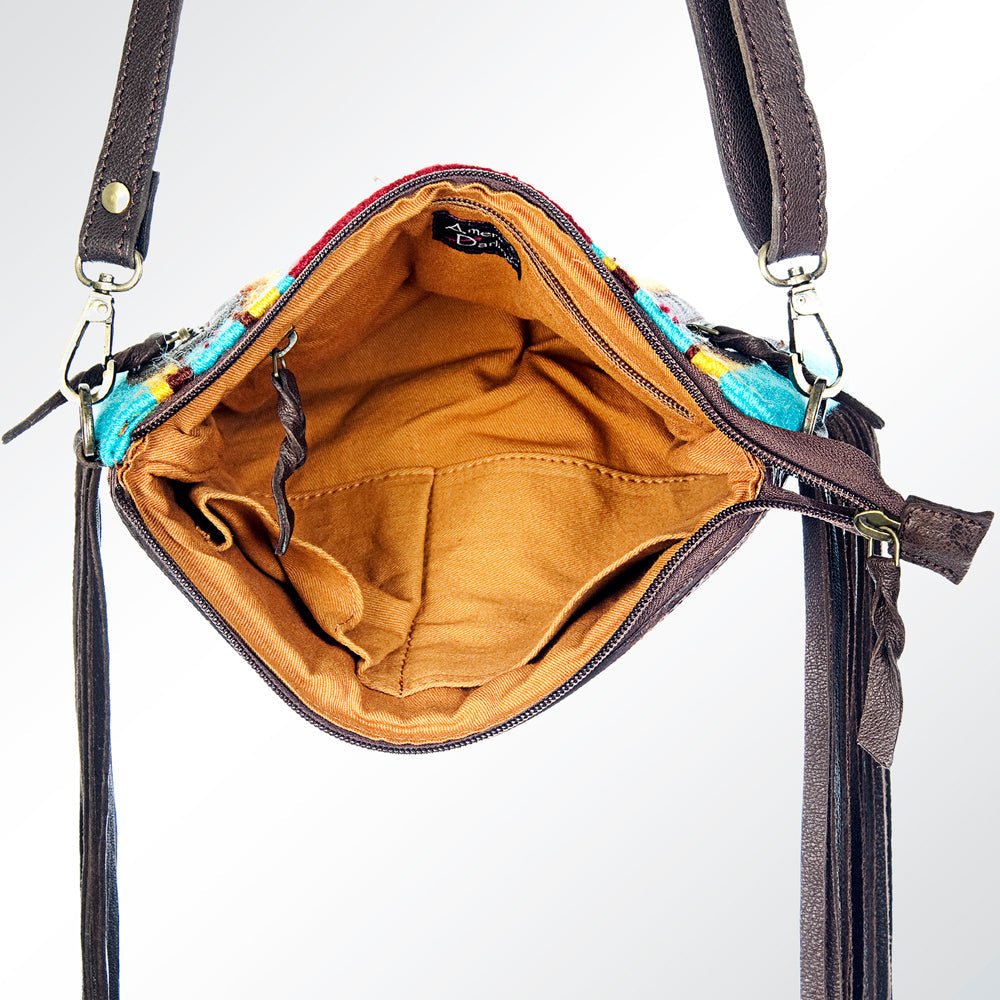 American Darling Cross Body Hand Tooled Saddle Blanket Genuine Leather Women Bag Western Handbag Purse