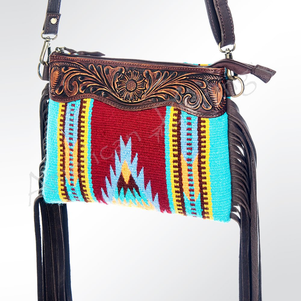 American Darling Cross Body Hand Tooled Saddle Blanket Genuine Leather Women Bag Western Handbag Purse