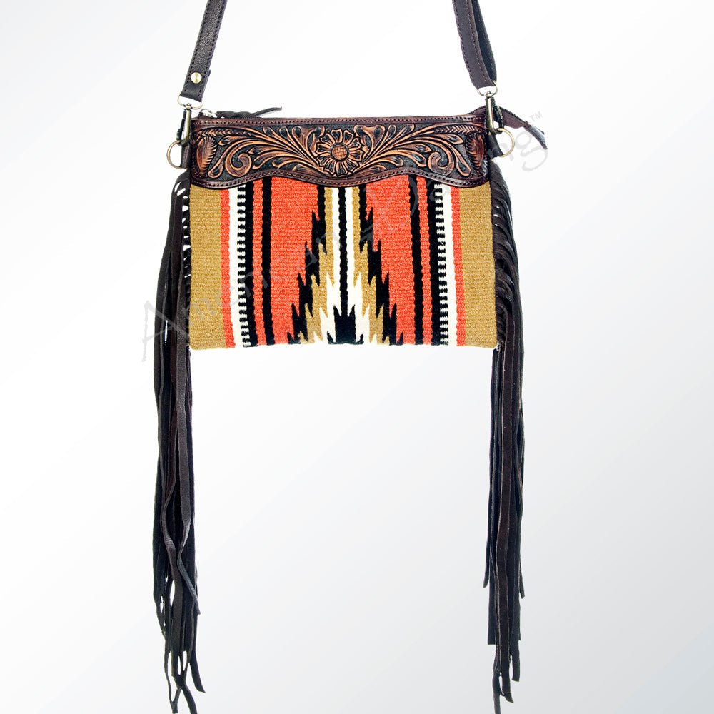 American Darling Cross Body Hand Tooled Saddle Blanket Genuine Leather Women Bag Western Handbag Purse