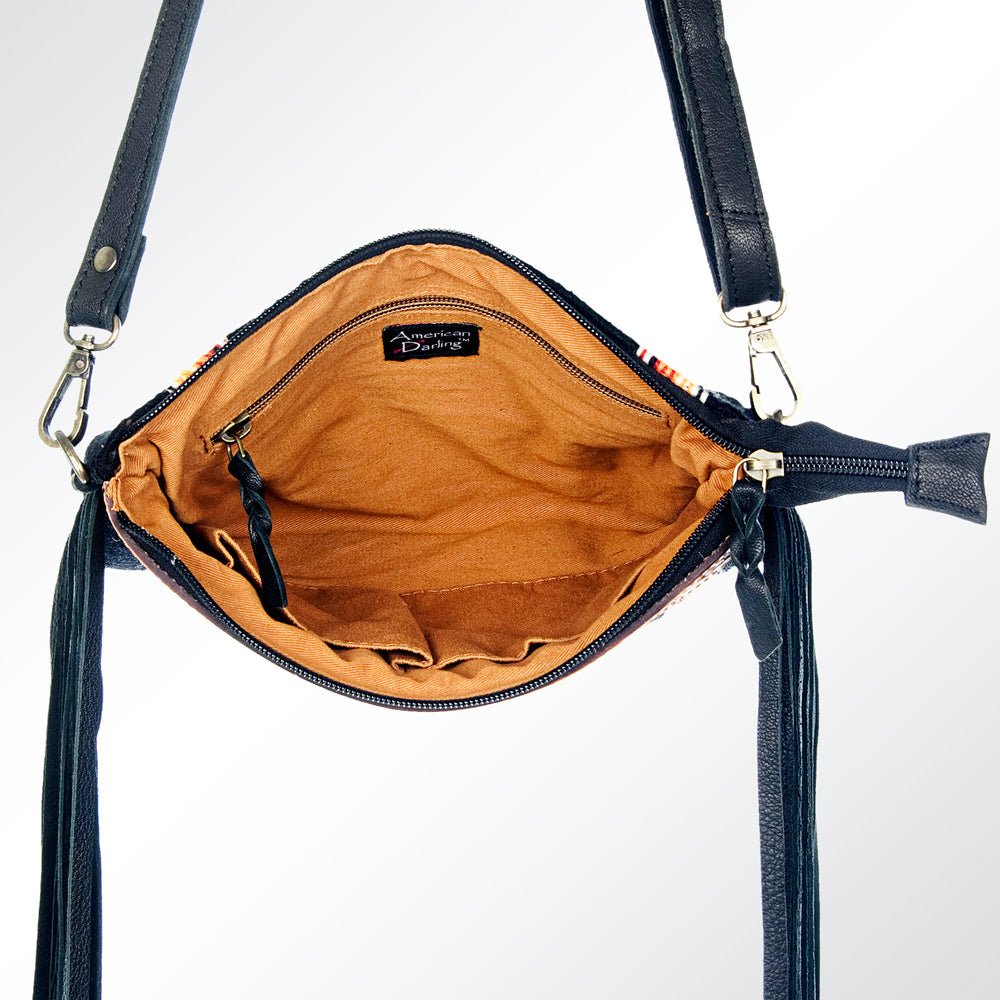 American Darling Cross Body Hand Tooled Saddle Blanket Genuine Leather Women Bag Western Handbag Purse