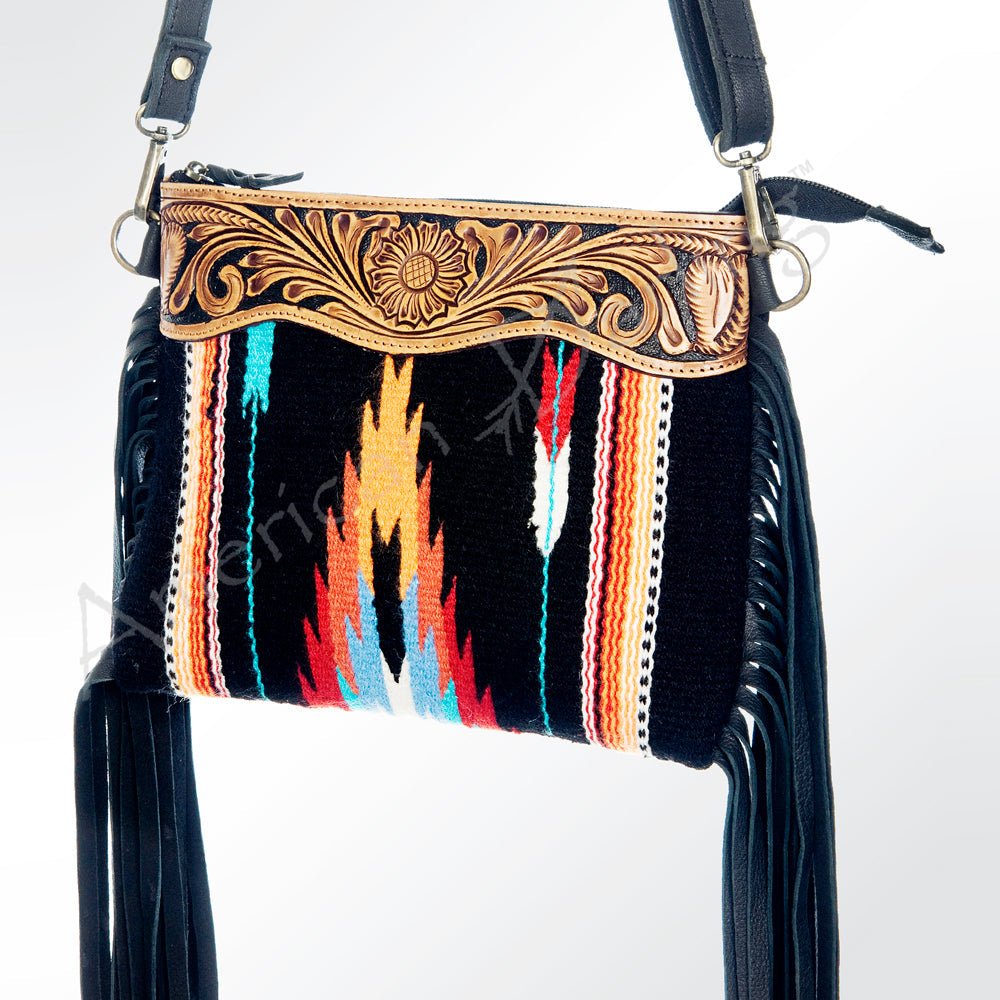 American Darling Cross Body Hand Tooled Saddle Blanket Genuine Leather Women Bag Western Handbag Purse