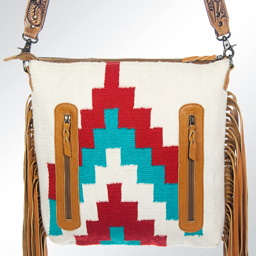 American Darling ADBGZ172G Signature Crossbody Hand Tooled Saddle Blanket Genuine Leather Women Bag Western Handbag Purse