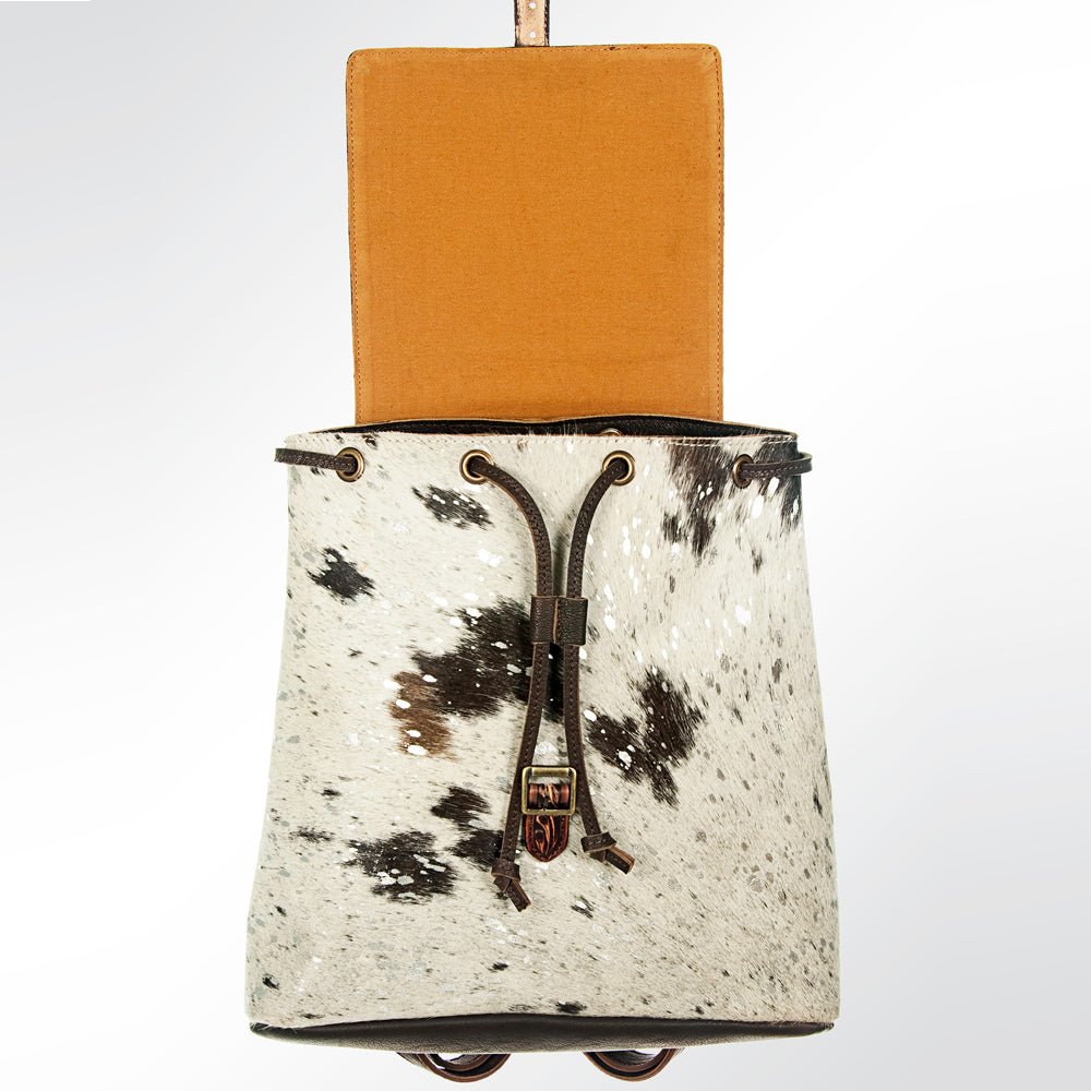 American Darling Hand Tooled Hair On Genuine Leather Women Bag Western Handbag Purse