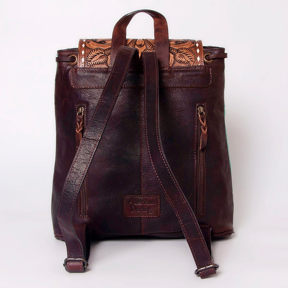 American Darling Hand Tooled Hair On Genuine Leather Women Bag Western Handbag Purse