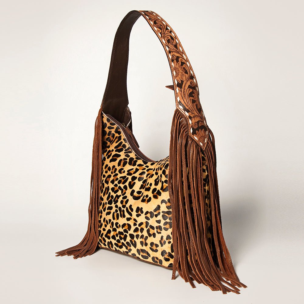 American Darling Hobo Hair On Genuine Leather Women Bag Western Handbag Purse