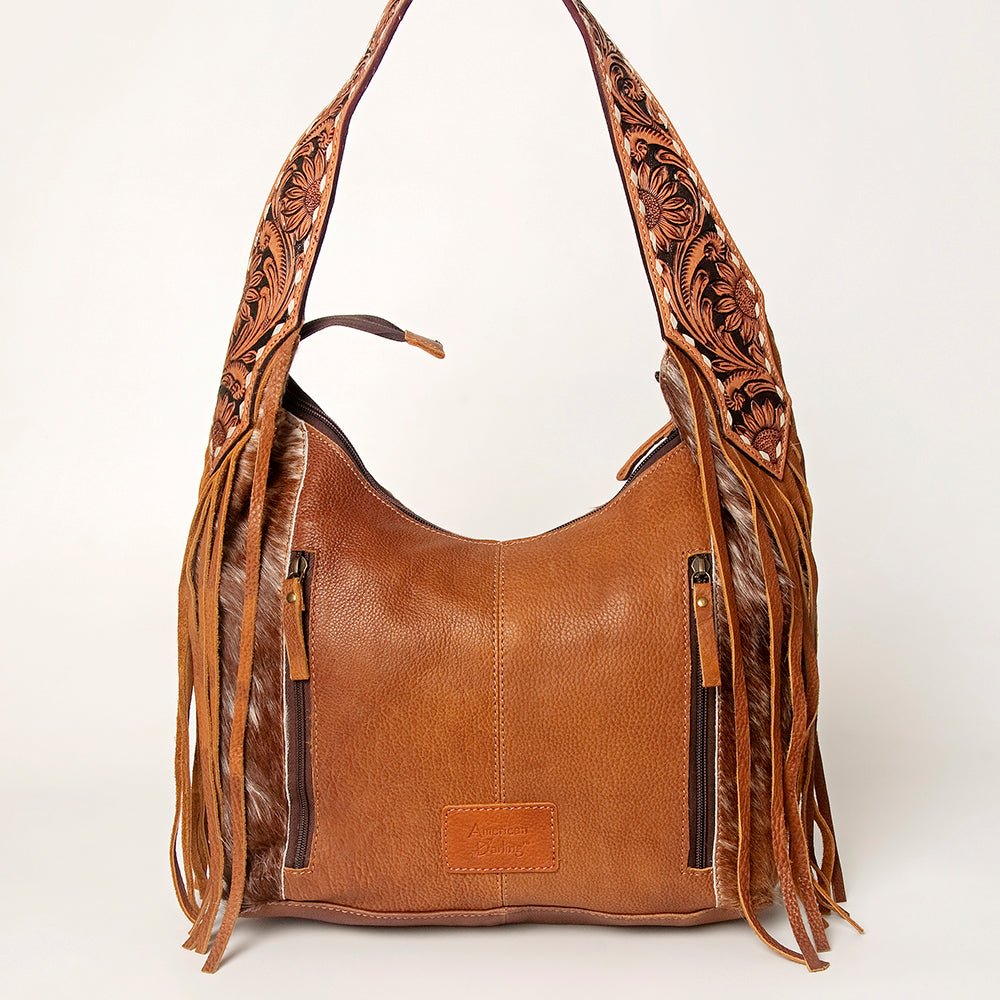 American Darling Hobo Hair On Genuine Leather Women Bag Western Handbag Purse