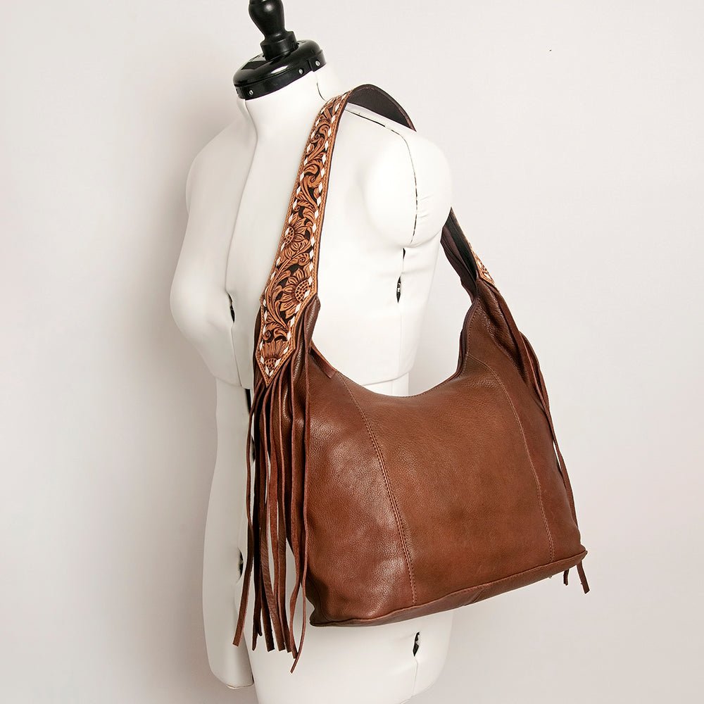 American Darling Hobo Hair On Genuine Leather Women Bag Western Handbag Purse