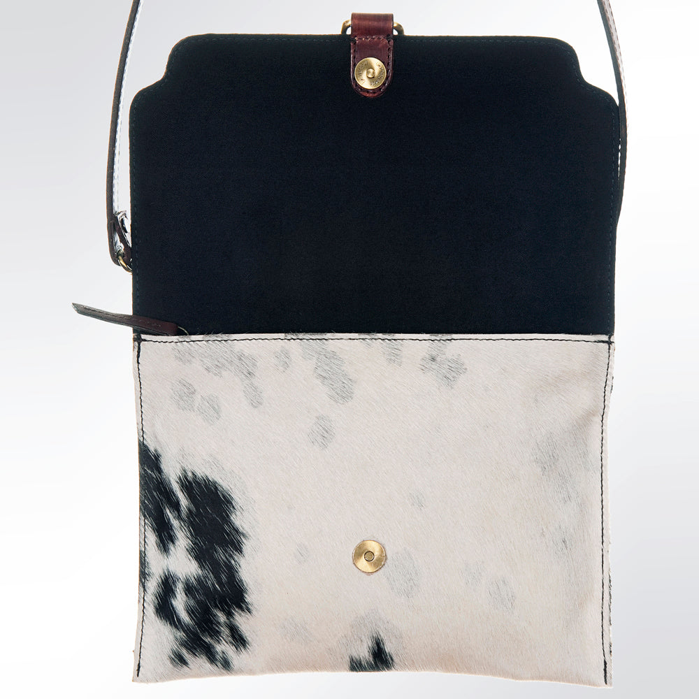 American Darling Wallet Hand Tooled Hair on Genuine Leather Western Women Bag Handbag Purse | Purses for Cute