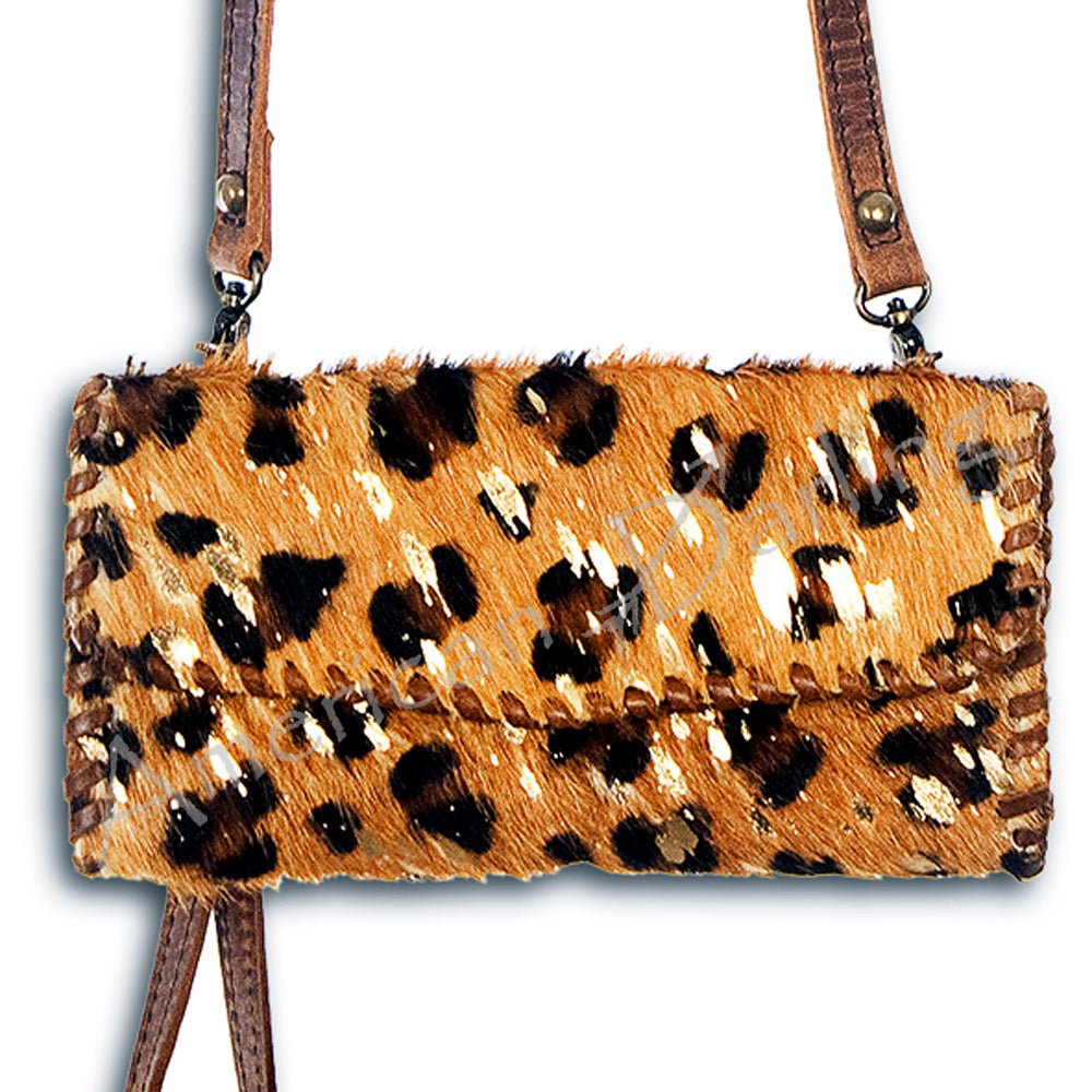 American Darling ADBG514BR Small Crossbody Hand Tooled Genuine Leather Women Bag Western Handbag Purse