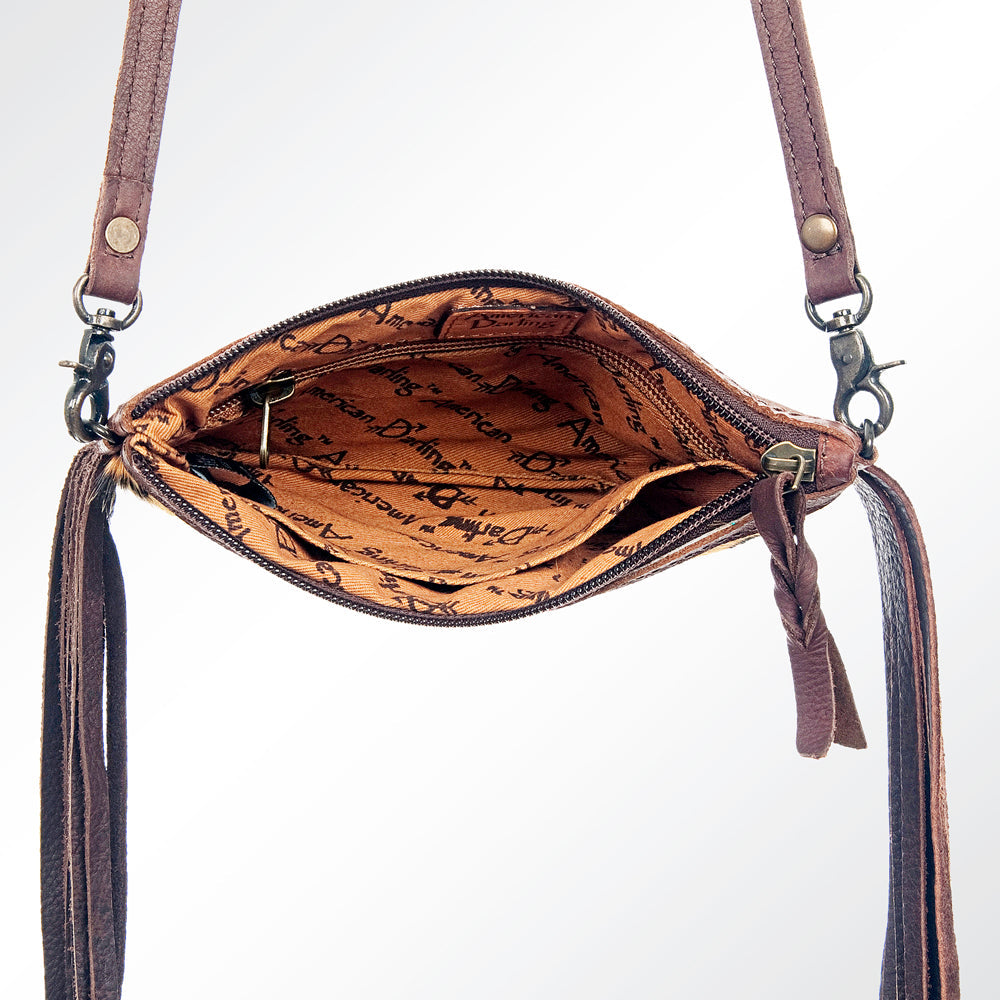 American Darling Small Crossbody Hair On Genuine Leather Women Bag Western Handbag Purse