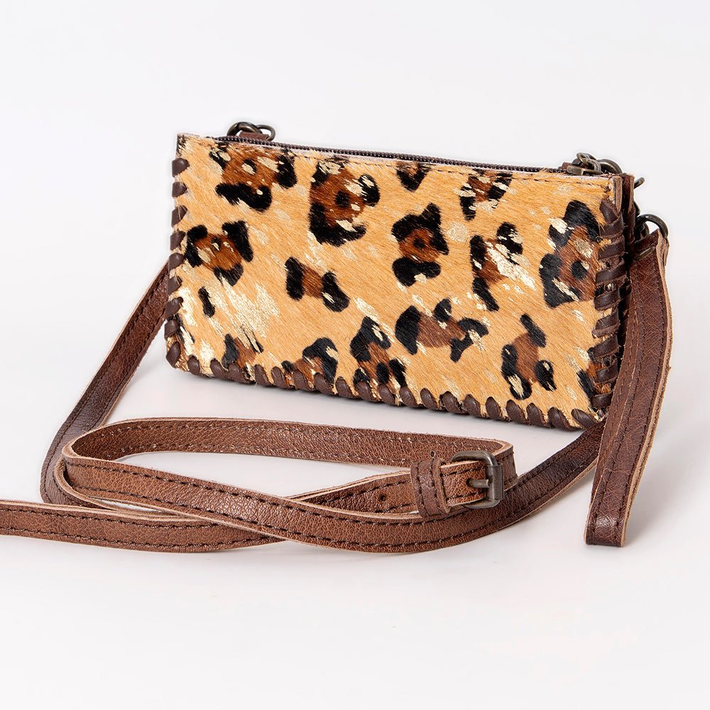 American Darling ADBG535BR Wallet Hand Tooled Genuine Leather Women Bag Western Handbag Purse