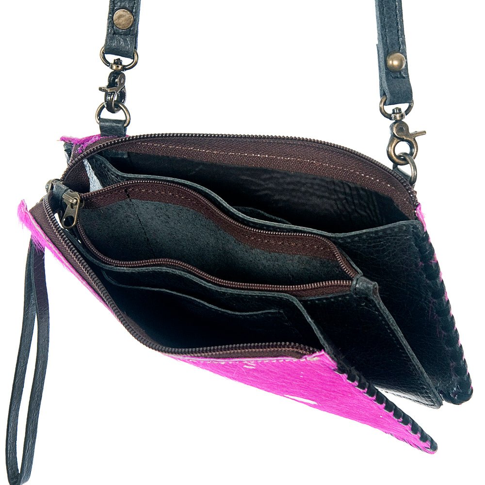 American Darling ADBG535BR Wallet Hand Tooled Genuine Leather Women Bag Western Handbag Purse