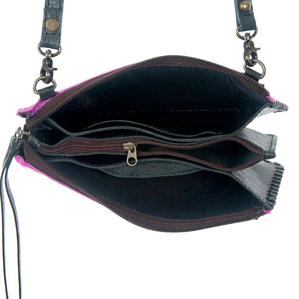 American Darling ADBG535BR Wallet Hand Tooled Genuine Leather Women Bag Western Handbag Purse