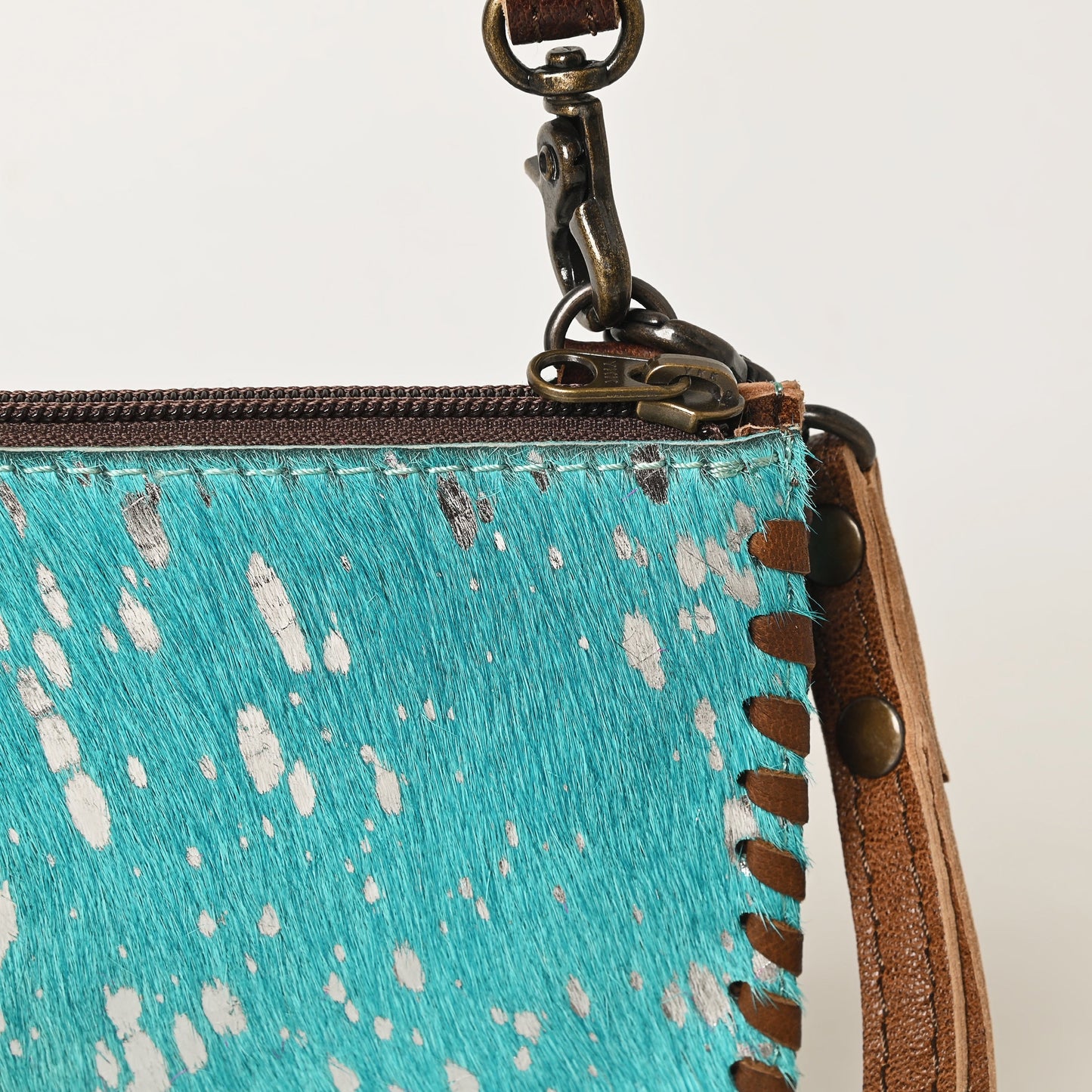 American Darling ADBG535BR Wallet Hand Tooled Genuine Leather Women Bag Western Handbag Purse