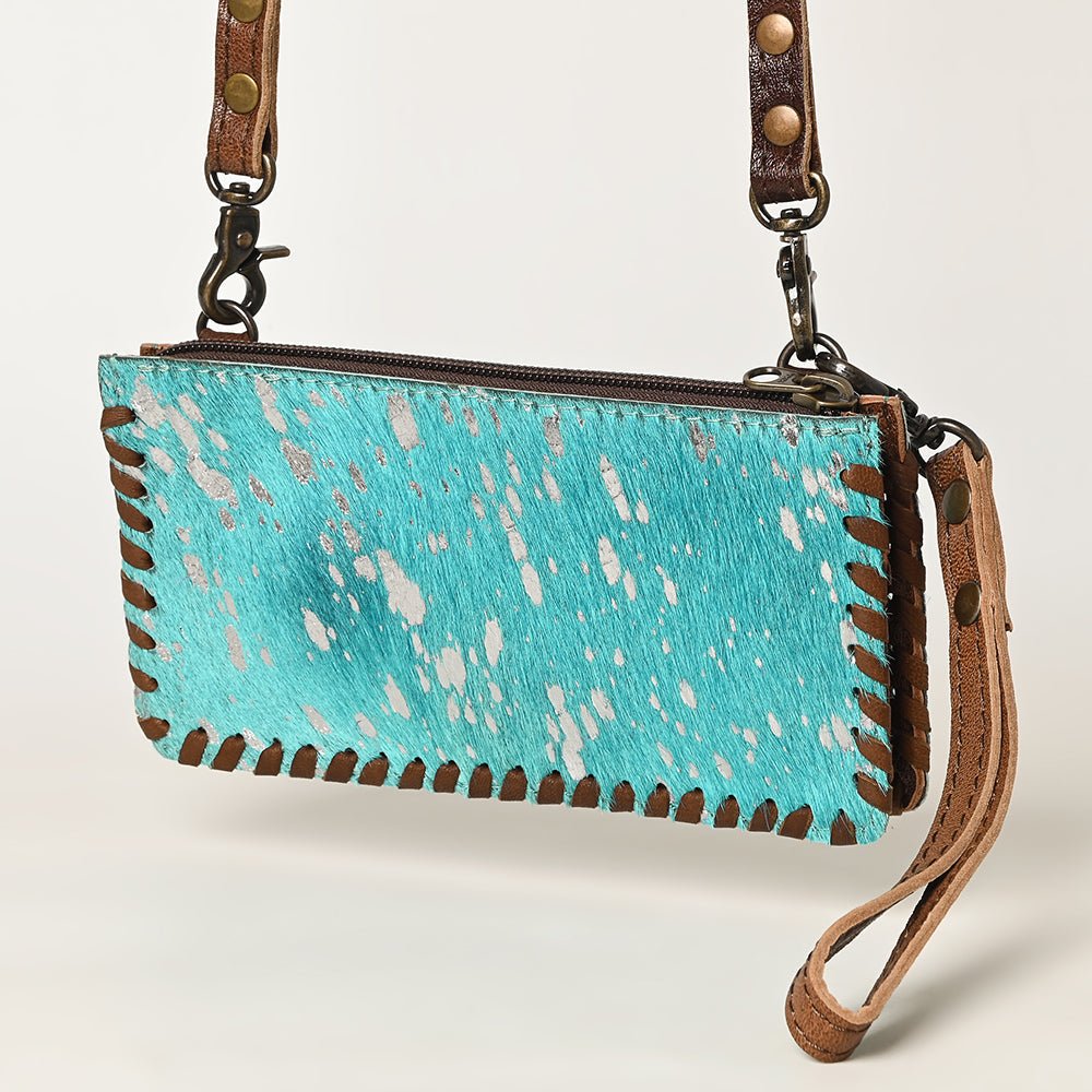 American Darling ADBG535BR Wallet Hand Tooled Genuine Leather Women Bag Western Handbag Purse