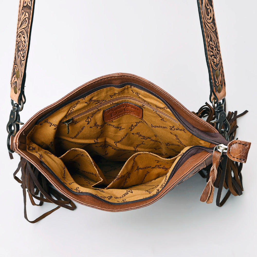 American Darling Large Crossbody Hand Tooled Genuine Leather Western Women Bag Handbag Purse | Crossbody Bag for Women | Cute Crossbody Bag | Crossbody Purse