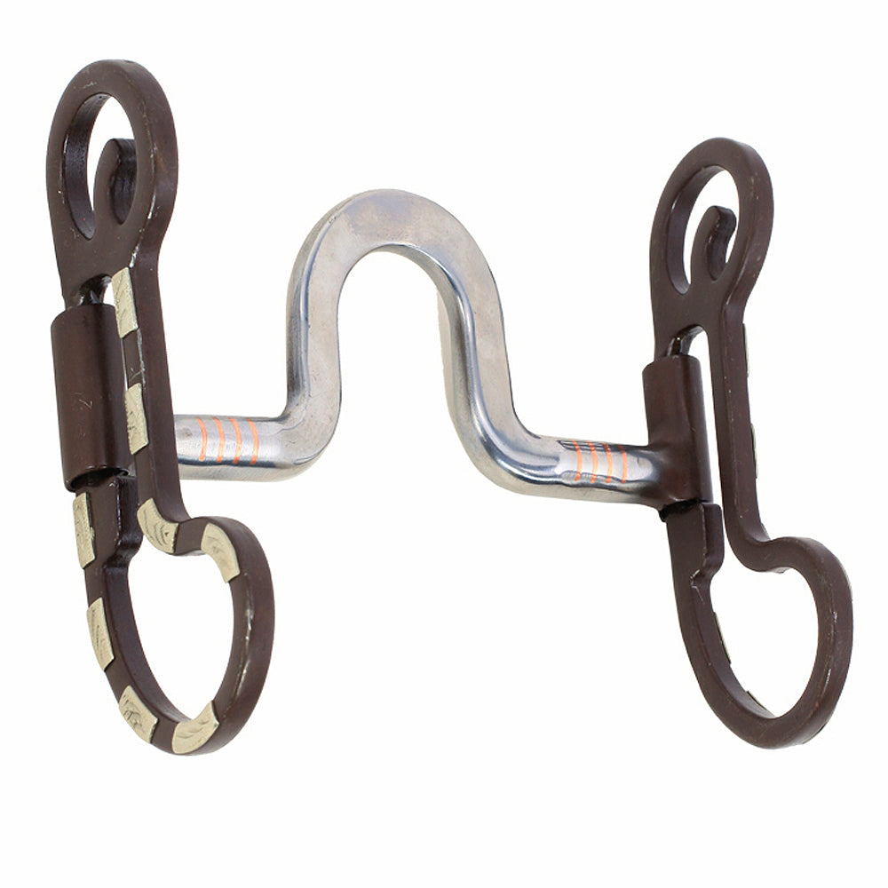 5 1/8 In Hilason Horse Bit Santa Fe Bit Argentine Sweet Iron Brown