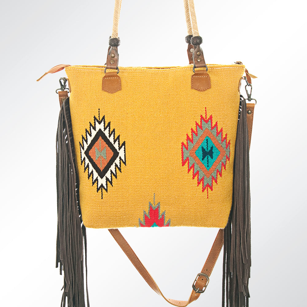 American Darling ADBG540DAR1 Tote Hand Tooled Saddle Blanket Genuine Leather Women Bag Western Handbag Purse