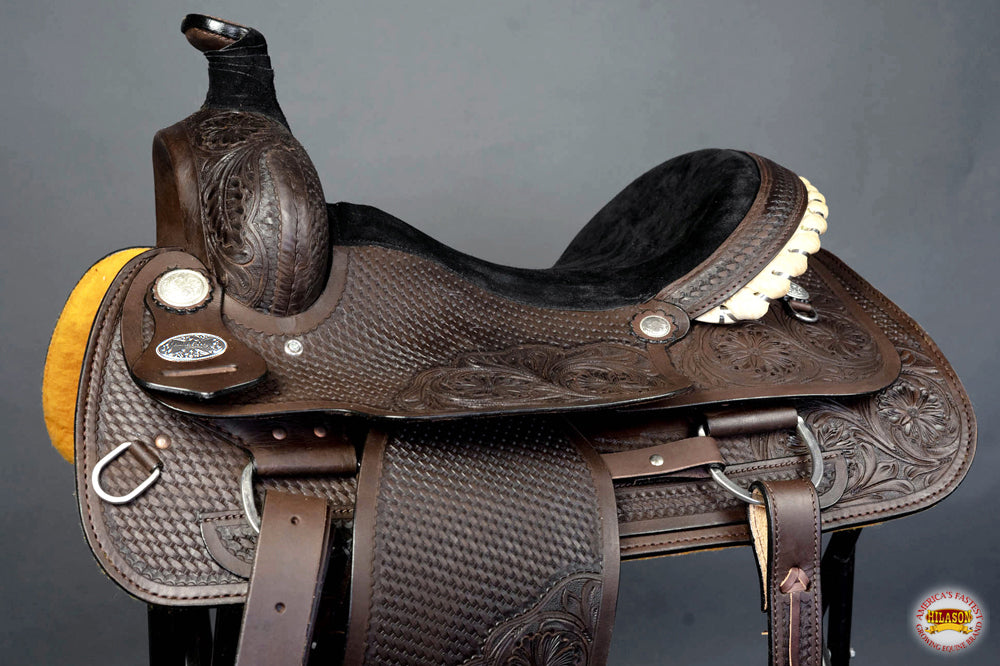 Western Horse Saddle American Leather Ranch Roping Cowboy Hilason
