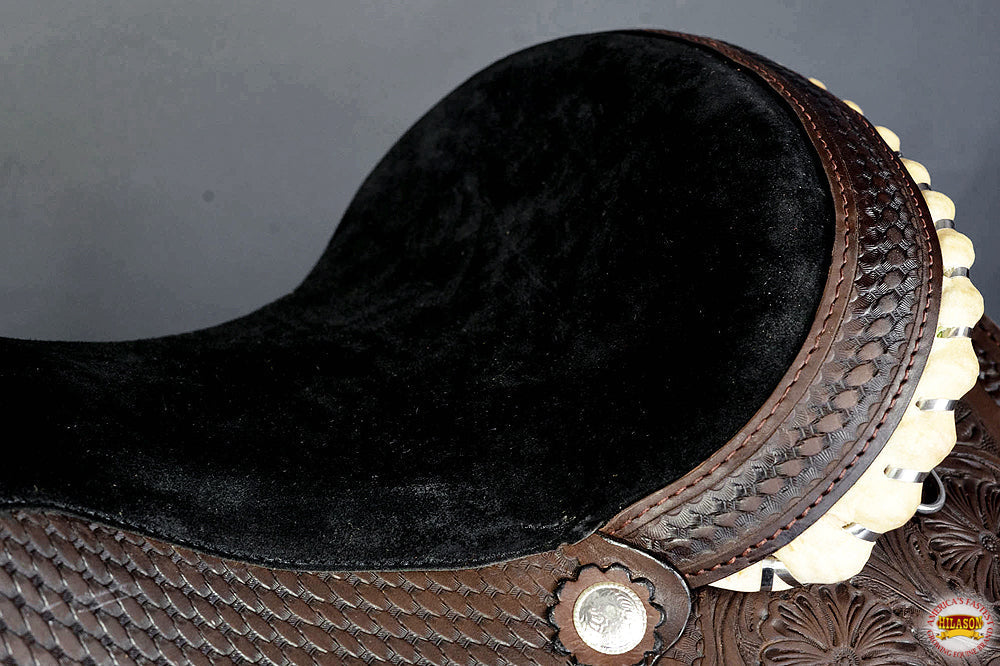 Western Horse Saddle American Leather Ranch Roping Cowboy Hilason