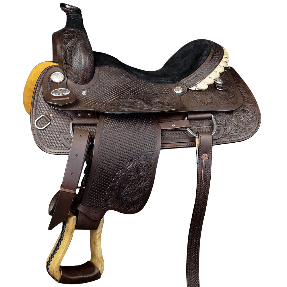 Western Horse Saddle American Leather Ranch Roping Cowboy Hilason